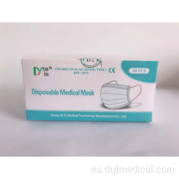 Mascarilla desechable de 3 capas